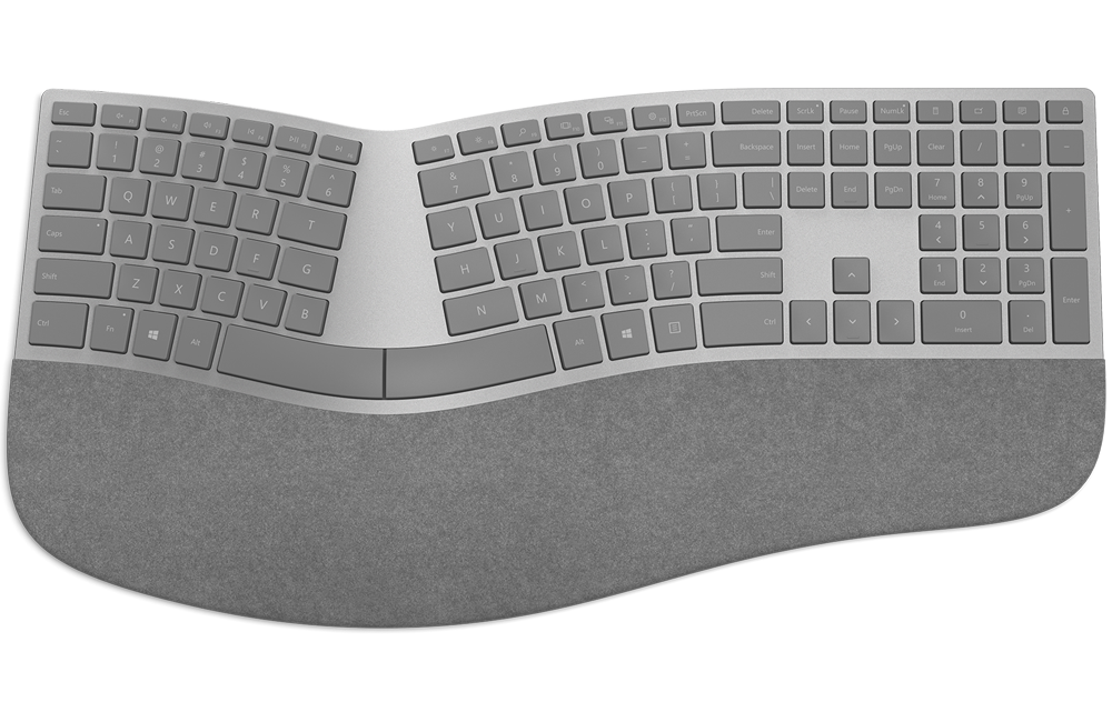 Surface Ergonomic Keyboard for strain-free typing experience