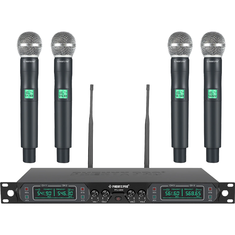 Phenyx Pro PTU-5000A wide range Professional Wireless Mic System